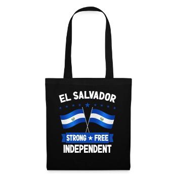 El Salvador - Stoffbeutel - Schwarz - Vorne