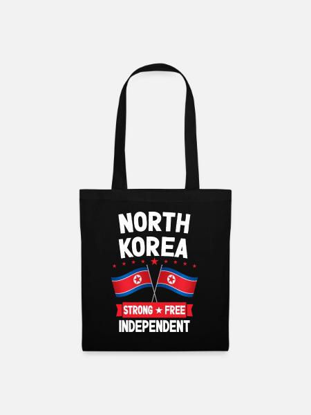 Nordkorea - Stoffbeutel - Schwarz