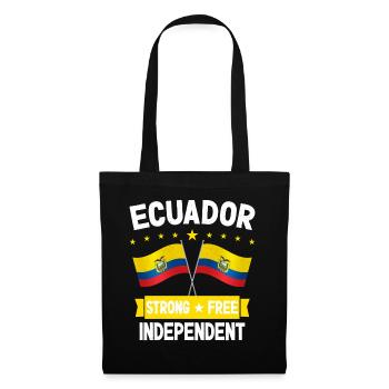 Ecuador - Stoffbeutel - Schwarz - Vorne