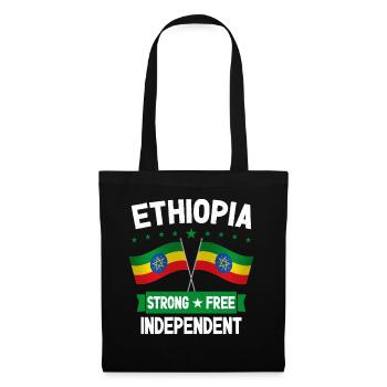 Éthiopie - Sac en tissu - noir - Devant