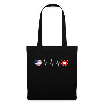 Baster - Sac en tissu - noir - Devant