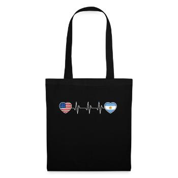 Argentine - Sac en tissu - noir - Devant