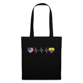 Ecuador - Stoffbeutel - Schwarz - Vorne