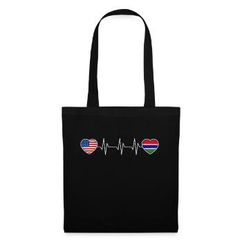Gambie - Sac en tissu - noir - Devant