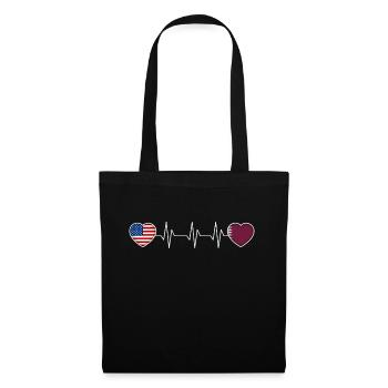 Qatar - Sac en tissu - noir - Devant