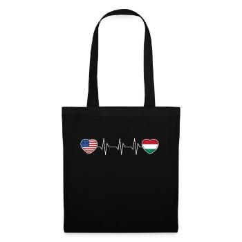 Hongrie - Sac en tissu - noir - Devant