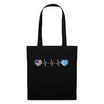 Ouïghours - Sac en tissu - noir - Devant