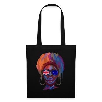 Nouvelle Zélande - Sac en tissu - noir - Devant