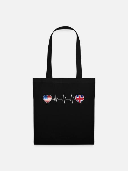 Großbritannien - Stoffbeutel - Schwarz