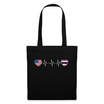 Thaïlande - Sac en tissu - noir - Devant