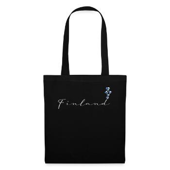 Finlande - Sac en tissu - noir - Devant
