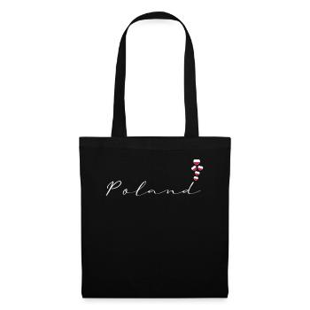 Pologne - Sac en tissu - noir - Devant