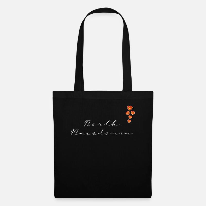Macédoine du Nord - Sac en tissu - noir