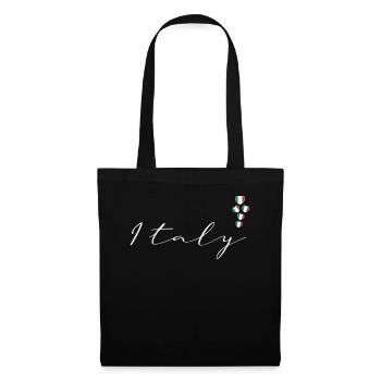 Italie - Sac en tissu - noir - Devant