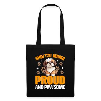Shih Tzu mama proud and pawsome - Tote Bag - black - Front
