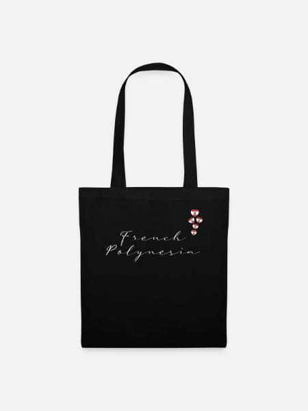 Französisch-Polynesien - Stoffbeutel - Schwarz