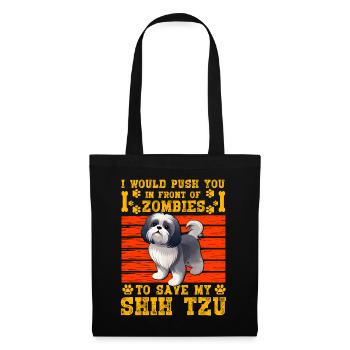 Shih Tzu - Tote Bag - black - Front