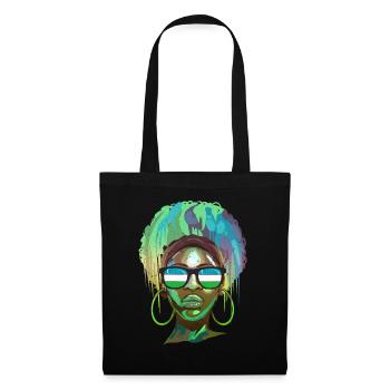 Ouzbékistan - Sac en tissu - noir - Devant