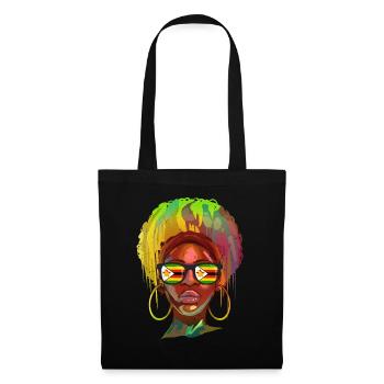 Zimbabwe - Sac en tissu - noir - Devant
