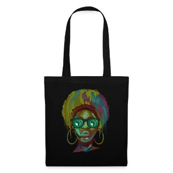 Union africaine - Sac en tissu - noir - Devant