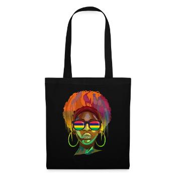 Mauritanie - Sac en tissu - noir - Devant