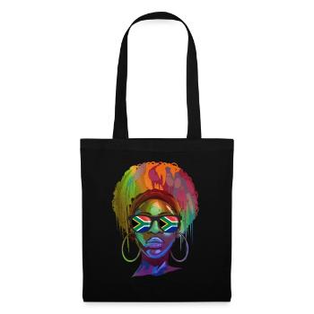 Afrique du Sud - Sac en tissu - noir - Devant