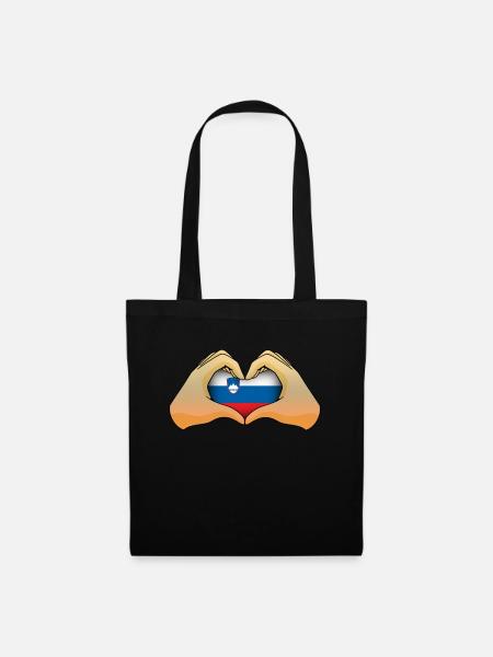 Slovénie - Sac en tissu - noir