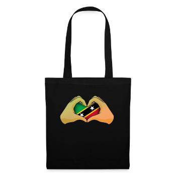 Saint Kitts and Nevis - Tote Bag - black - Front