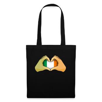 Irlande - Sac en tissu - noir - Devant