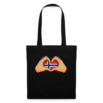 Norvège - Sac en tissu - noir - Devant