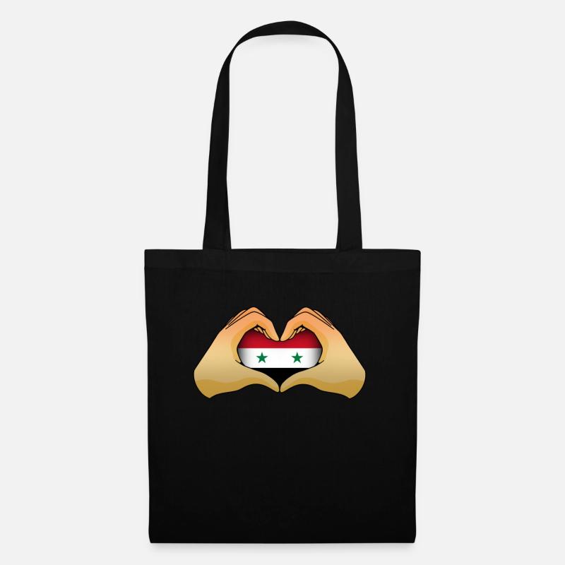 Syrien - Stoffbeutel - Schwarz