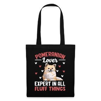 Pomeranian Lover Expert in all fluff things - Stoffbeutel - Schwarz - Vorne