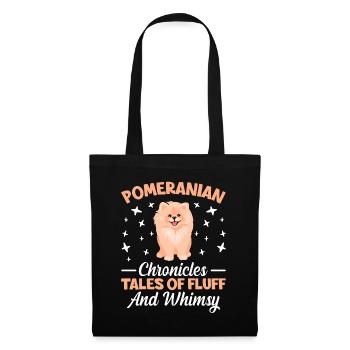 Pomeranian Chronicles Tales of Fluff and Whimsy - Stoffbeutel - Schwarz - Vorne