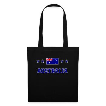 Australien - Stoffbeutel - Schwarz - Vorne