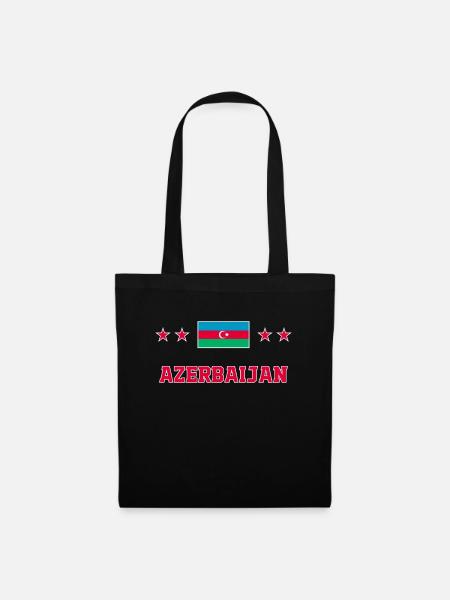 Aserbaidschan - Stoffbeutel - Schwarz