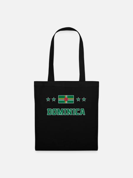Dominica - Stoffbeutel - Schwarz