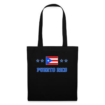 Puerto Rico - Stoffbeutel - Schwarz - Vorne