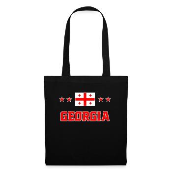 Georgien - Stoffbeutel - Schwarz - Vorne