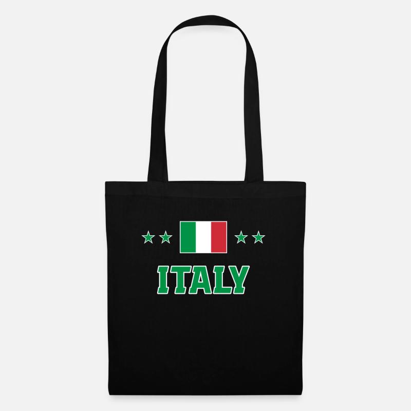 Italien - Stoffbeutel - Schwarz