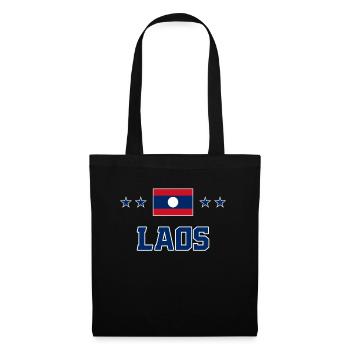 Laos - Stoffbeutel - Schwarz - Vorne