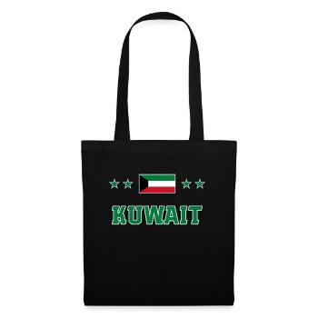 Kuwait - Stoffbeutel - Schwarz - Vorne