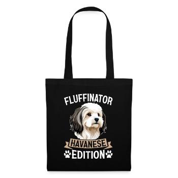 Fluffinator Havanese Edition - Stoffbeutel - Schwarz - Vorne