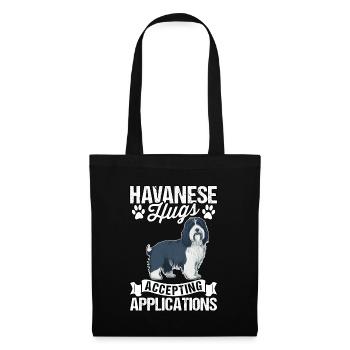 Havanese Hugs Accepting Applications - Tote Bag - black - Front
