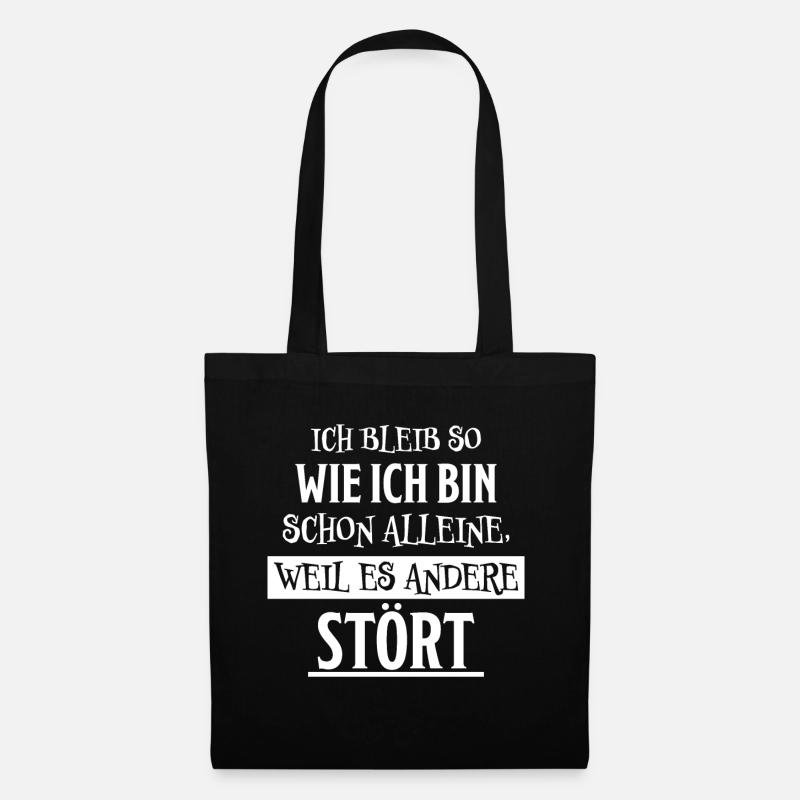 Lustiger Spruch Frech Arrogant Sprüche Geschenk - Stoffbeutel - Schwarz