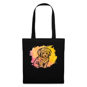 Havanais rétro - Sac en tissu - noir - Devant