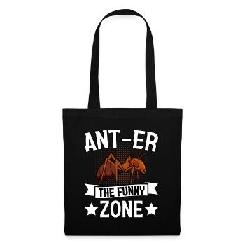 Ant-er the funny Zone - Stoffbeutel - Schwarz - Vorne