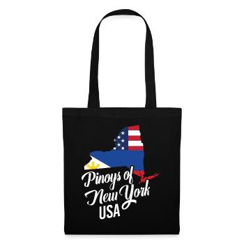Filipinos of New York Design für stolze Fil-Ams - Stoffbeutel - Schwarz - Vorne