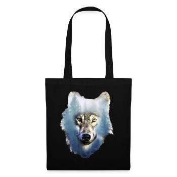 Wolf - Stoffbeutel - Schwarz - Vorne