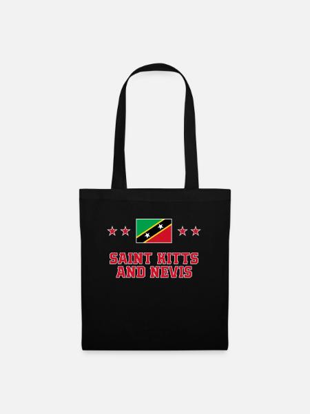 Saint Kitts and Nevis - Tote Bag - black