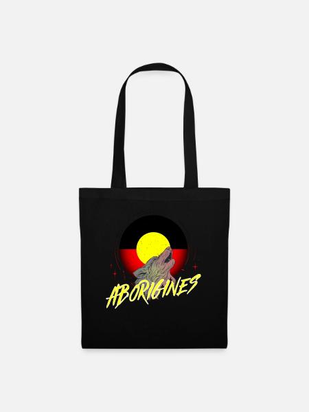 Aborigines - Stoffbeutel - Schwarz